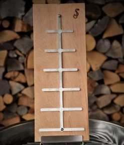 Flammlachsbrett Buche 190mm Schraub-Variante Mit 11mm Nut