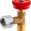 GOK Gas Regulierventil Mit 90 Grad Abgang / 1/4 Zoll Linksgewinde