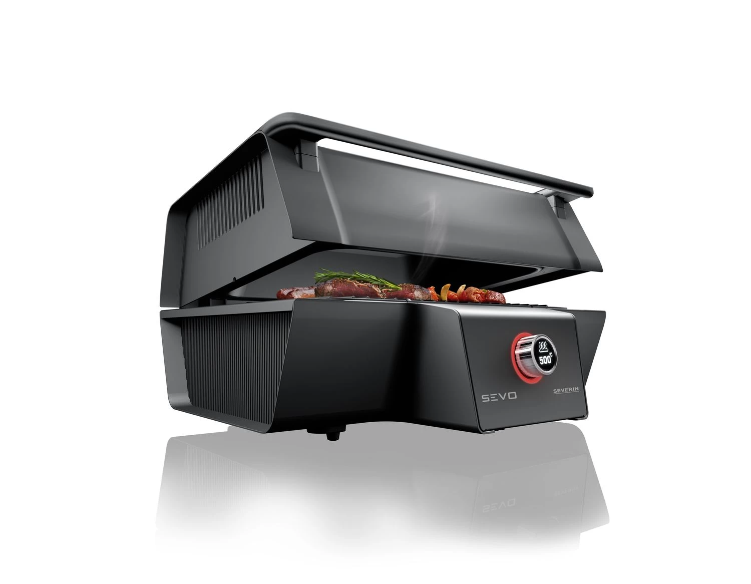 Severin Elektrogrill SEVO GT - Boost Zone 500°C - Mit Deckel - 3.000 W 1 Severin Elektrogrill SEVO GT - Boost Zone 500°C - Mit Deckel - 3.000 W