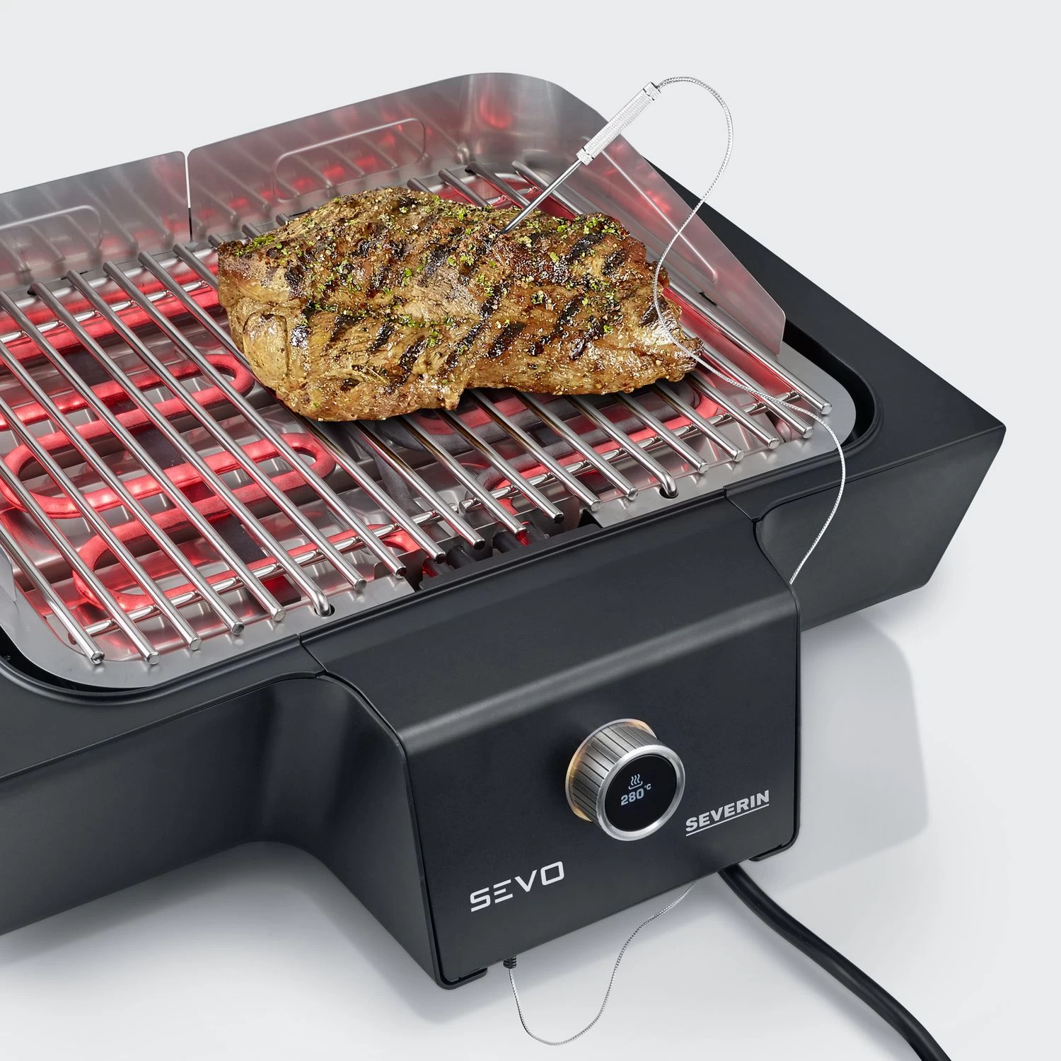 Severin Elektrogrill SEVO GS - Boost Zone 500°C - Mit Grillwagen - 3.000 W 10 Severin Elektrogrill SEVO GS - Boost Zone 500°C - Mit Grillwagen - 3.000 W – Bild 10