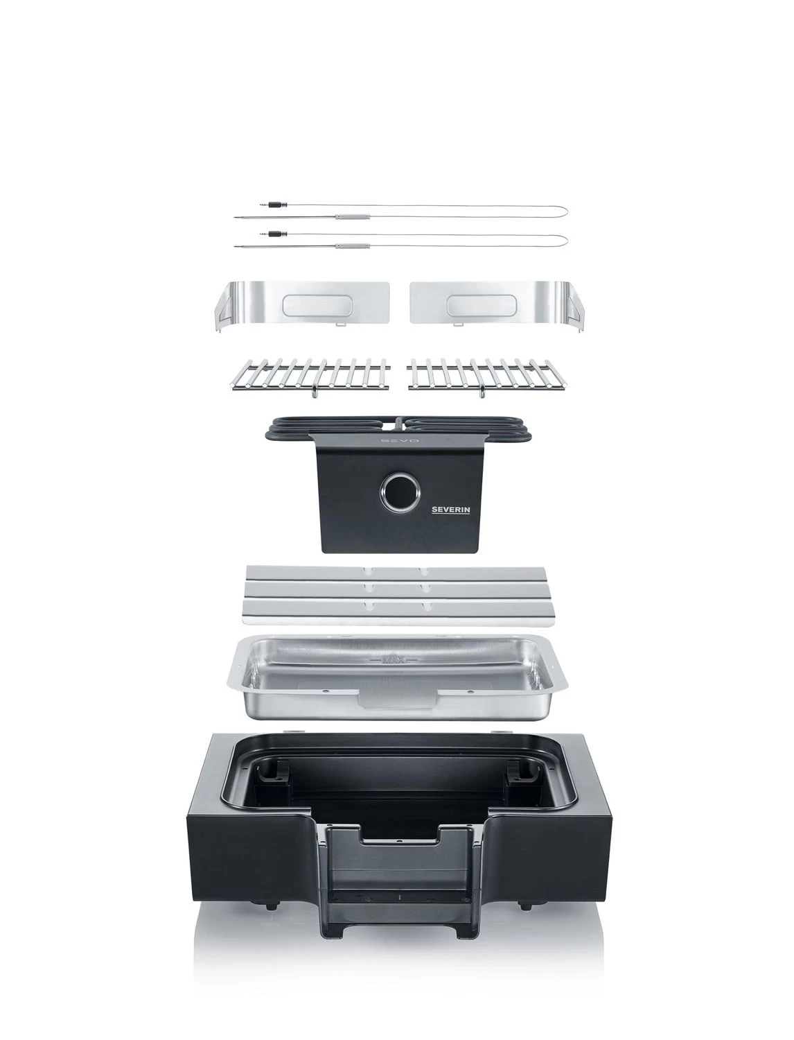 Severin Elektrogrill SEVO GS - Boost Zone 500°C - Mit Grillwagen - 3.000 W 11 Severin Elektrogrill SEVO GS - Boost Zone 500°C - Mit Grillwagen - 3.000 W – Bild 11