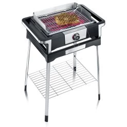 Severin Elektrogrill SENOA Digital Boost S - Boost Zone 500°C - Mit Untergestell - 3.000 W