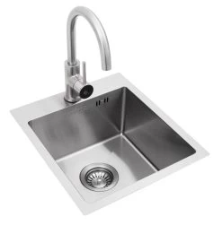 BULL Spülbecken In Der Größe S, 33 X 33 X 20 Cm, Inkl. Wasserhahn (für Warm/kalt) -Geschäft Für Grillzubehör 21619 Bull Spuelbecken Groesse S Edelsta 3 1613487076