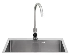 BULL Spülbecken In Der Größe L, 55 X 40 X 20 Cm, Inkl. Wasserhahn (für Warm/kalt)