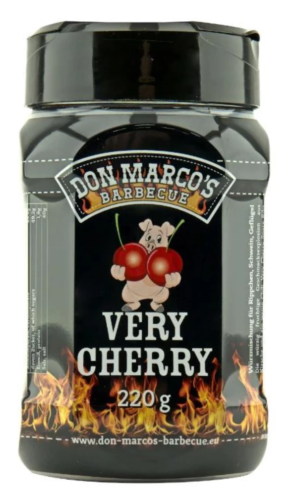 Don Marcos Very Cherry BBQ Rub 220g Dose 1 Don Marcos Very Cherry BBQ Rub 220g Dose