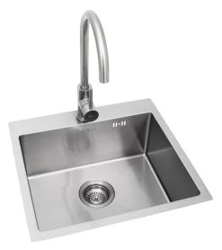 BULL Spülbecken Größe M (43x36x20cm) Inkl. Wasserhahn Für Warm/kalt -Geschäft Für Grillzubehör 22281 Bull Spuelbecken Mischbatterie Was 3 1613487095