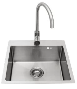 BULL Spülbecken Größe M (43x36x20cm) Inkl. Wasserhahn Für Warm/kalt