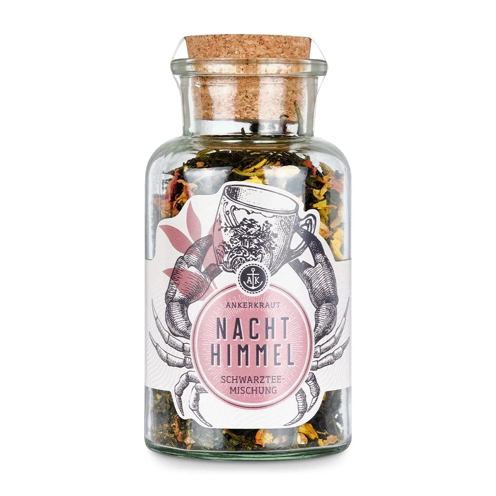 Ankerkraut Tee-Box "Mit Allen Wassern Gewaschen" - Mit Sencha Gojibeere, Nachthimmel, Orange Grapefruit 2 Ankerkraut Tee-Box "Mit Allen Wassern Gewaschen" - Mit Sencha Gojibeere, Nachthimmel, Orange Grapefruit – Bild 2