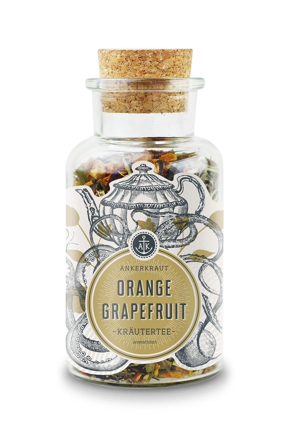 Ankerkraut Tee-Box "Mit Allen Wassern Gewaschen" - Mit Sencha Gojibeere, Nachthimmel, Orange Grapefruit 3 Ankerkraut Tee-Box "Mit Allen Wassern Gewaschen" - Mit Sencha Gojibeere, Nachthimmel, Orange Grapefruit – Bild 3