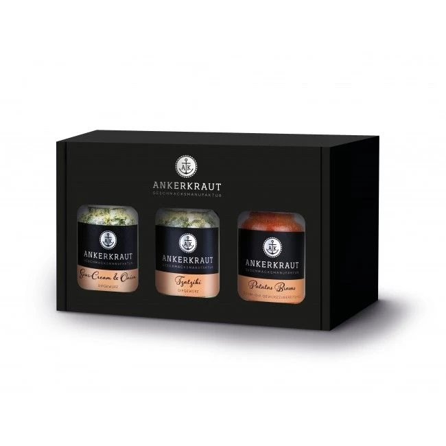 Ankerkraut Set "Dips", 3 Gläser 1 Ankerkraut Set "Dips", 3 Gläser