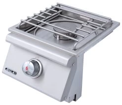 BULL Einbau Seitenbrenner Single / Edelstahl / Slide-In