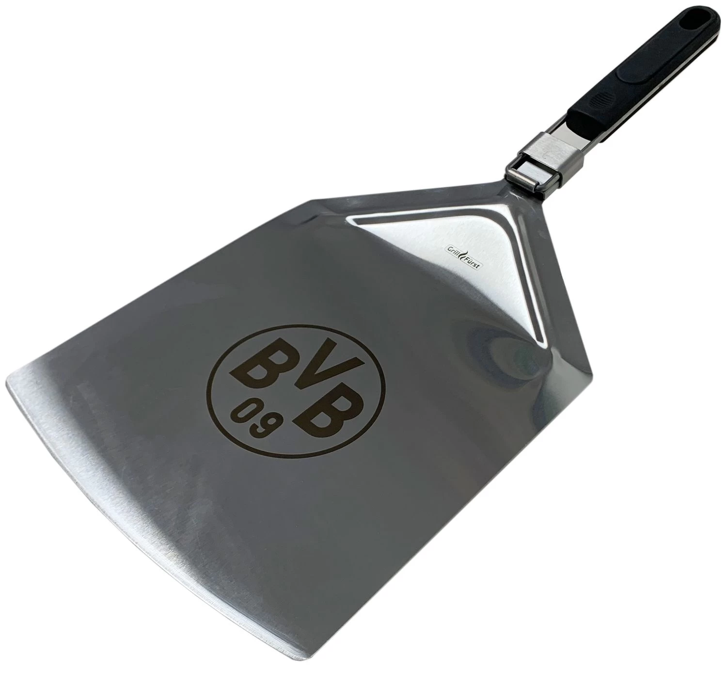 Grillfürst Pizzaheber / Pizzaschieber Edelstahl Klappbar - Borussia Dortmund Edition 1 Grillfürst Pizzaheber / Pizzaschieber Edelstahl Klappbar - Borussia Dortmund Edition