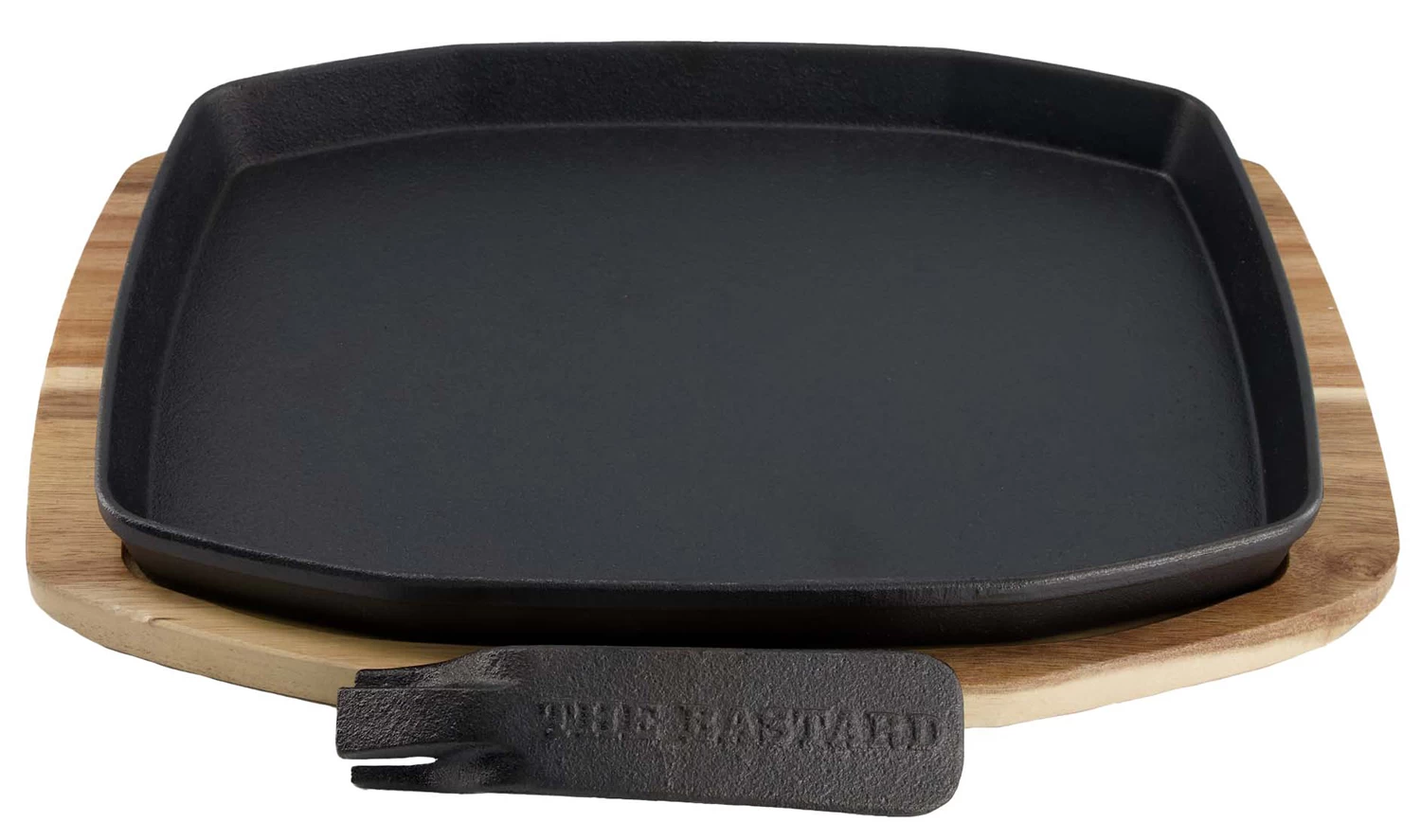 The Bastard Sizzling Plate / Gusseisenpfanne Mit Untersetzer Und Abnehmbaren Griff M/L 1 The Bastard Sizzling Plate / Gusseisenpfanne Mit Untersetzer Und Abnehmbaren Griff M/L