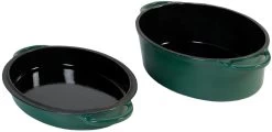 Big Green Egg Emaillierter Dutch Oven / Bräter 5,2 L Grün Oval 2XL / XLarge / Large