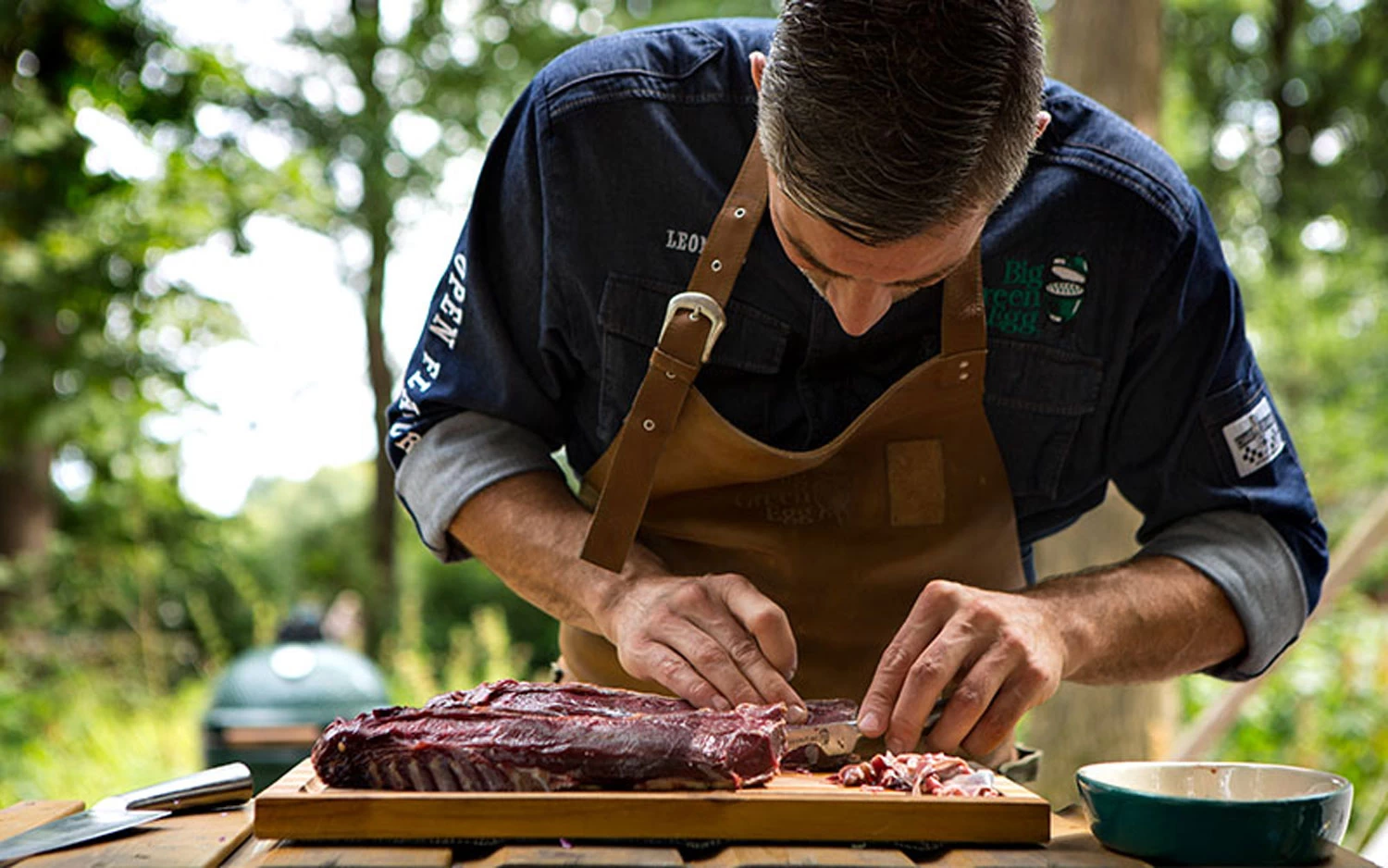 Big Green Egg Schneidebrett Aus Teak-Holz 2 Big Green Egg Schneidebrett Aus Teak-Holz – Bild 2