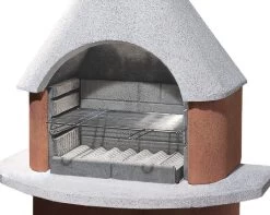 Buschbeck Gartenkamin Athen Weiß-terra