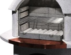 Buschbeck Gartenkamin Venezia Weiß Mit Kupferblende