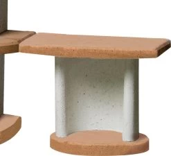 Buschbeck Gartenkamin Carmen Mit Tisch Grau-terra -Geschäft Für Grillzubehör Buschbeck Grillkamin Carmen Tisch