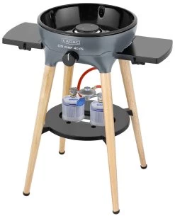 CADAC Gasgrill Citi Chef 40 FS BBQ / Dome Steel Grey, 50 Mbar -Geschäft Für Grillzubehör CADAC Citi Chef 40 FS Steel Grey 2 Gaskartuschen