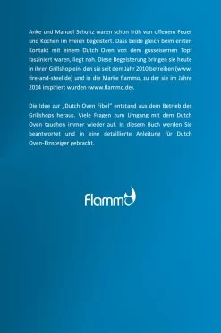 Dutch Oven Fibel XXL - 125 Rezepte - Die Ersten 20 Stunden Mit Dem Dutch Oven -Geschäft Für Grillzubehör Dutch Oven Fibel XXL Rueckseite