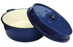 Grillfürst Emaillierter Dutch Oven Ohne Füsse DO12 - Blau