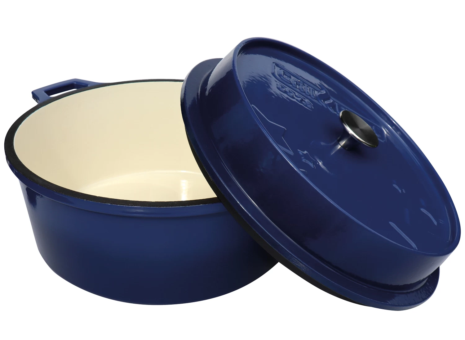 Grillfürst Emaillierter Dutch Oven Ohne Füsse DO7,5 - Blau 1 Grillfürst Emaillierter Dutch Oven Ohne Füsse DO7,5 - Blau