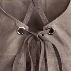 Fennek Grillschürze Grau - Imprägniert -Geschäft Für Grillzubehör Fennek Grillschuerze grau Schnuerung