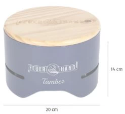 Feuerhand Tischgrill Tamber Blau -Geschäft Für Grillzubehör Feuerhand Tamber Tischgrill Blau Abmessungen