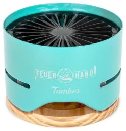 Neue Produkte -Geschäft Für Grillzubehör Feuerhand Tamber Tischgrill Lichtgruen offen