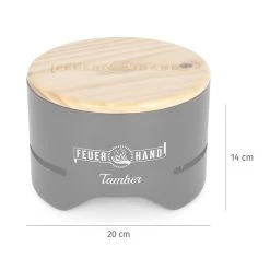 Feuerhand Tischgrill Tamber Schwarz -Geschäft Für Grillzubehör Feuerhand Tamber Tischgrill schwarz Abmessungen