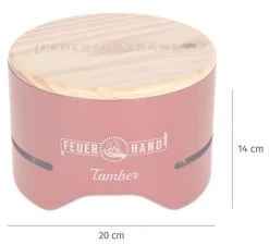 Feuerhand Tischgrill Tamber Rot -Geschäft Für Grillzubehör Feuerhand Tischgrill Tamber Rot Abmessungen