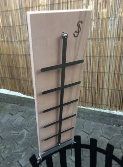 Flammlachsbrett Buche 140mm Schraub-Variante Mit 11mm Nut -Geschäft Für Grillzubehör Flammlachsbrett 140mm Schraub