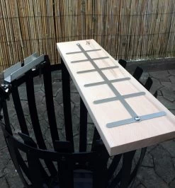 Flammlachsbrett Buche 140mm Schraub-Variante Mit 11mm Nut -Geschäft Für Grillzubehör Flammlachsbrett 14cm Schraub