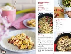 Dutch Oven Vegan - 77 Lieblingsrezepte Für Den Gusseisen Topf -Geschäft Für Grillzubehör Flammo Dutch Oven Vegan Rezept Rhabarber Erdbeer Crumble