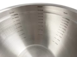 Grillfürst BBQ 3er Edelstahlschüssel Set Mit Glasdeckel -Geschäft Für Grillzubehör Grillfuerst BBQ Schuessel Messskala