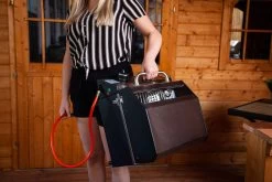 Grillfürst G201E 2-Brenner Gasgrill Portabel V2 - Campinggrill / Balkongrill 50mbar - Inkl. Untergestell -Geschäft Für Grillzubehör Grillfuerst Camping Gasgrill G201 Transport 1