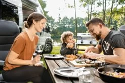 Grillfürst G201E 2-Brenner Gasgrill Portabel V2 - Campinggrill / Balkongrill 50mbar - Inkl. Untergestell -Geschäft Für Grillzubehör Grillfuerst Campinggrill Picknich unterwegs