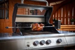 Grillfürst Universal Drehspieß / Rotisserie Set Aus Verchromtem Stahl Mit Motor Für über 20 Versch. Grillgeräte -Geschäft Für Grillzubehör Grillfuerst Drehspiess Rotisserie Spiess Forken 2