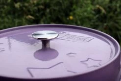 Grillfürst Emaillierter Dutch Oven Ohne Füsse DO12 - Lila -Geschäft Für Grillzubehör Grillfuerst Dutch Oven Emaillierung lila