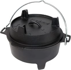 Grillfürst XXL Dutch Oven Set: Starterpaket Gusseisen - X-DEAL Mit Dutch Oven DO9+DO4, Kastenform BK4, Gusseisenpfanne Ø 30 Cm - Inkl. Großem Zubehörpaket -Geschäft Für Grillzubehör Grillfuerst Dutch Oven Gusseisen DO4