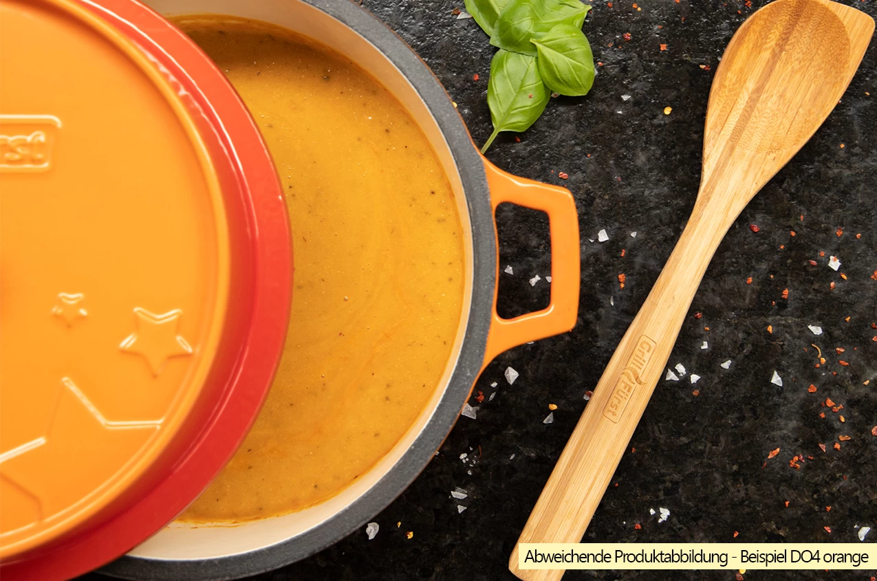 Grillfürst Emaillierter Dutch Oven Ohne Füsse DO4 - Blau 5 Grillfürst Emaillierter Dutch Oven Ohne Füsse DO4 - Blau – Bild 5