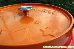 Grillfürst Emaillierter Dutch Oven Ohne Füsse DO7,5 - Rot 10 Grillfürst Emaillierter Dutch Oven Ohne Füsse DO7,5 - Rot -Geschäft Für Grillzubehör Grillfuerst Dutch Oven farbig DO12 orange Deckel 2