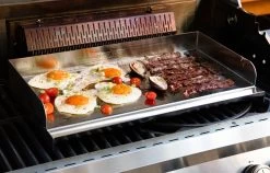 Grillfürst XL Edelstahl Plancha / Grillplatte / Teppanyaki Pfanne - 50 X 28 Cm -Geschäft Für Grillzubehör Grillfuerst Edelstahl Plancha XL Eier Bacon