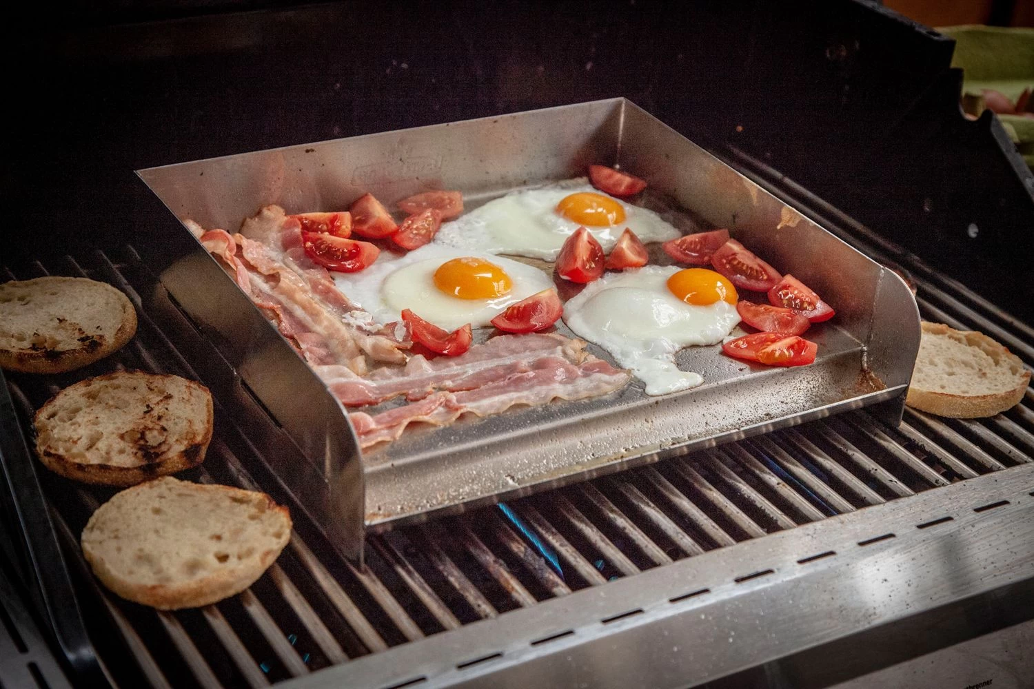 Grillfürst Edelstahl Plancha / Grillplatte / Teppanyaki Pfanne - 32 X 28 Cm 2 Grillfürst Edelstahl Plancha / Grillplatte / Teppanyaki Pfanne - 32 X 28 Cm – Bild 2