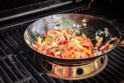 Grillfürst Edelstahl Wok Ø 30 Cm Mit Wokring Für Seitenkocher / Grillrost -Geschäft Für Grillzubehör Grillfuerst Edelstahl Wok 1