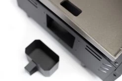 Grillfürst Plancha Grill - 2 Brenner Mit Insgesamt 7 KW Und Edelstahl Plancha - Inkl. 2 Stk. Plancha Spatel Und Grillzange -Geschäft Für Grillzubehör Grillfuerst Gas Planchagrill schwarz Fettschale