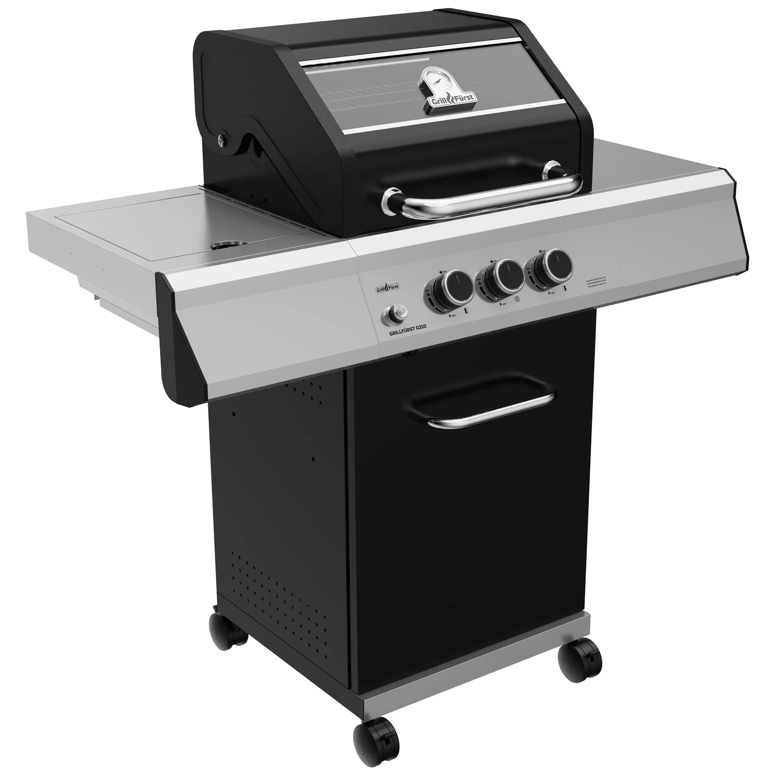 Grillfürst G210G 2-Brenner Gasgrill Mit Hochtemperaturbrenner Und Gusseisen Rosten 2 Grillfürst G210G 2-Brenner Gasgrill Mit Hochtemperaturbrenner Und Gusseisen Rosten – Bild 2