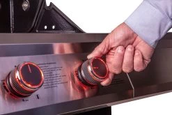 Grillfürst G401G 4-Brenner Einbaugrill Mit Gusseisen Rosten -Geschäft Für Grillzubehör Grillfuerst Gasgrill G401G Beleuchtete Drehregler