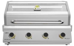 Grillfürst G401G Borussia Dortmund Edition 4-Brenner Edelstahl - Einbaugrill Mit Gusseisen Rosten