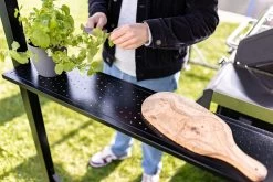 Grillfürst Premium Grillpavillon Aus Stahl Mit Wetterfestem Metalldach Und Ablageflächen -Geschäft Für Grillzubehör Grillfuerst Grillpavillon Ablage